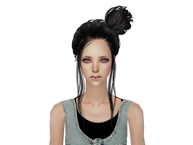 The Sims Resource - Skysims Hair Child 104 Black