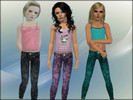 Sims 3 — Flower Print Skinny jeans by Precious_Sims — Skinny Jeans with flower print for girls