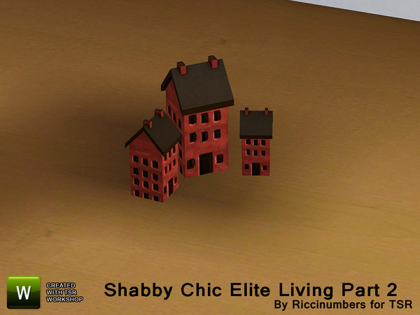 Sims 3 — Shabby Chic Elite Living Two Little Houses by TheNumbersWoman — For the discerning Sim that chooses to recycle
