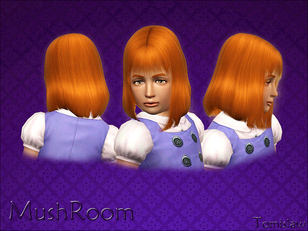 Sims 3 — Child Hair ~ MushRoom by Tomislaw — Resized Adult version of this Hairstyle for Children. Only Female. Enough