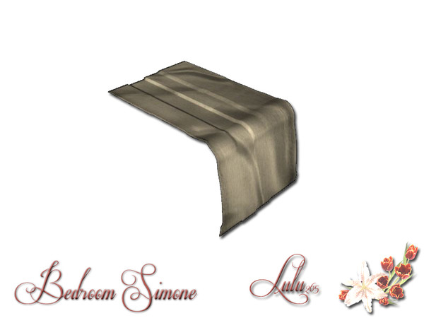 Sims 3 — Bedroom Simone Blanket by Lulu265 — Part of the Simone Bedroom Set Fully CAStable Please do not copy or clone my