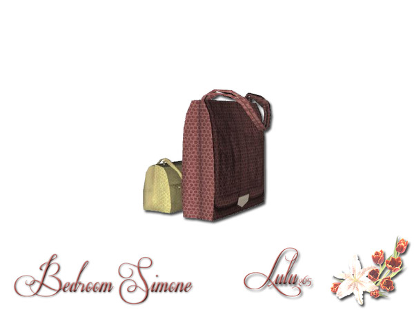 Sims 3 — Bedroom Simone Decor bags by Lulu265 — Part of the Simone Bedroom Set Fully CAStable Please do not copy or clone