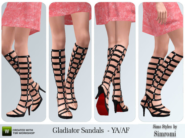 Sims 3 — Gladiator Sandals for YA/AF by simromi — Let the games begin in these fashionable gladiator sandals. These