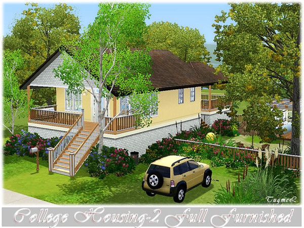 Sims 3 — College Housing-02 [Full Furnished]  by TugmeL — Student Residential-02 An ideal home for students studying art!