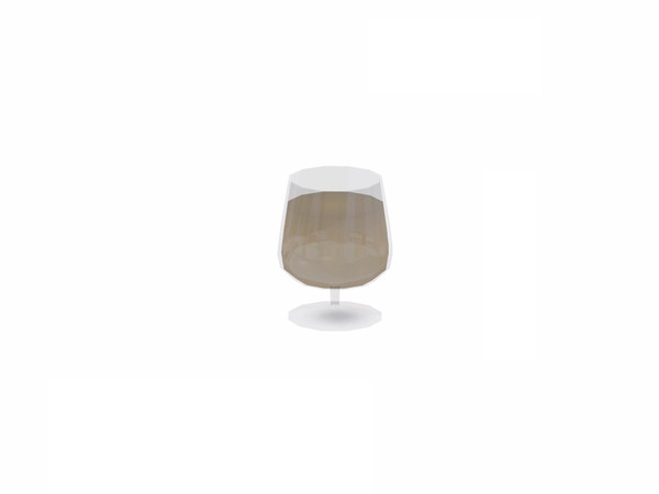 Sims 3 — Brown Cherry Wine Glass by Flovv — A glass of quality wine.