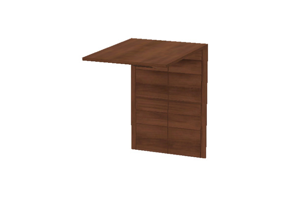 Sims 3 — Brown Cherry Wall by Flovv — A decorative wall fitting to the Brown Cherry Bed.