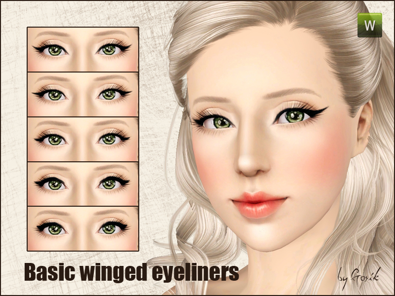 gosik basic winged eyeliner