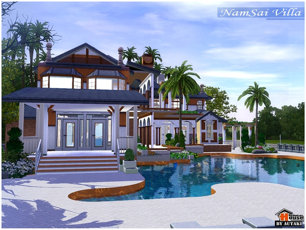 Sims 3 — Namsai Villa by autaki — Luxurious Style this large home ready for you to move in. Namsai Villa! [Without CC]
