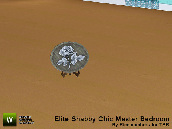 Sims 3 — Shabby Chic Elite Master Bedroom Rose Cameo by TheNumbersWoman — For the discerning Sim that chooses to recycle