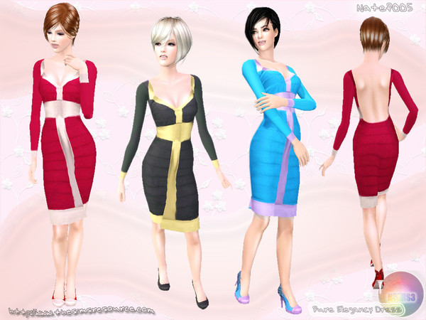 Sims 3 — AF Pure Elegancy Dress by natef005 — Hi! I hope you enjoy this cocktail dress for formal and everyday go outs of