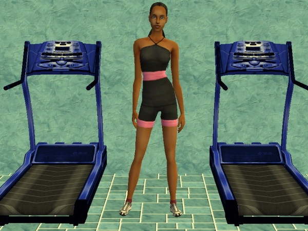 Sims 2 — Stripe activewear set - Pink by zaligelover2 — Athletic wear for AF.