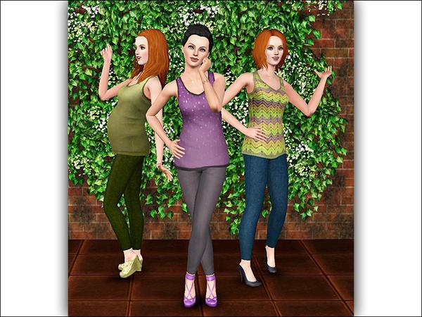 Sims 3 — Maternity Outfit ~ Nora by Tomislaw — Very lovely outfit for your FemSimmies! Suitable for pregnant Simmies. :)