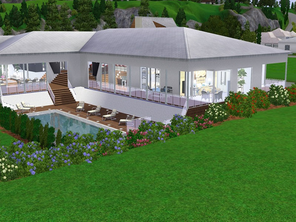 Sims 3 — Cindycate by ella47 — Cindycate: Is a verry beautiful house, with split levels. Gameroom with Bar, Mediaroom,