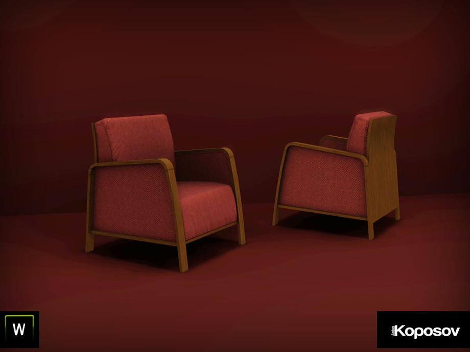 The Sims Resource Koposov Set No.10 Living Chair