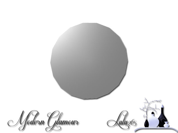 Sims 3 — Modern Glamour Bathroom Mirror by Lulu265 — Part of The Modern Glamour Bathroom Set Fully CAStable Made by
