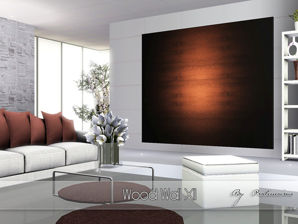 Sims 3 — Wood Wall XII by Pralinesims — By Pralinesims