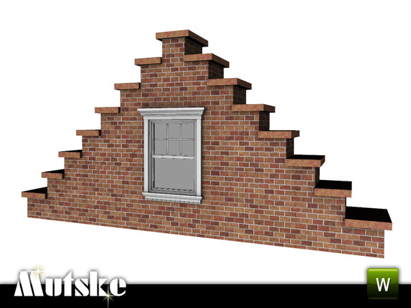 Sims 3 — Dutch facade by Mutske — Dutch facade to decorate your sims houses and roofs, to create a dutch look. 4
