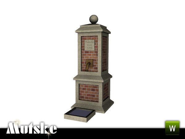 Sims 3 — Dutch Village Pump by Mutske — This is a dutch village waterpump, works like a fountain, just to create a dutch