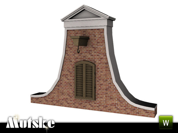 Sims 3 — Dutch facade Delft by Mutske — Dutch facade to decorate your sims houses and roofs, to create a dutch look. 4