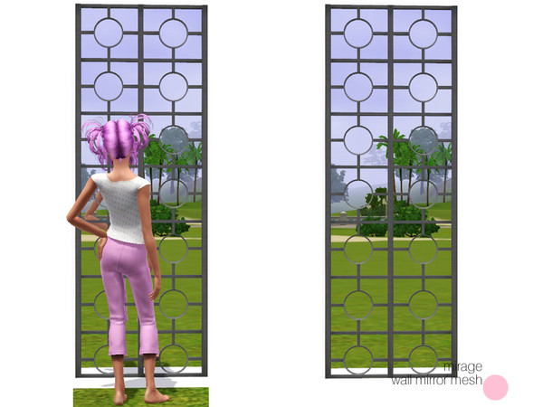 Sims 3 — Mirage Wall Mirror Mesh by DOT — Mirage Wall Mirror Mesh by DOT of The Sims Resource