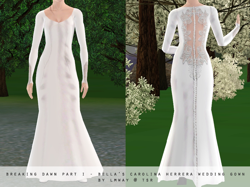 The Sims Resource - Breaking Dawn Part I - Bella Swan's Wedding Gown