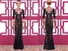Sims 2 — Black Lace Dress by tabzfrench2 — Black lace gown...no mesh needed.
