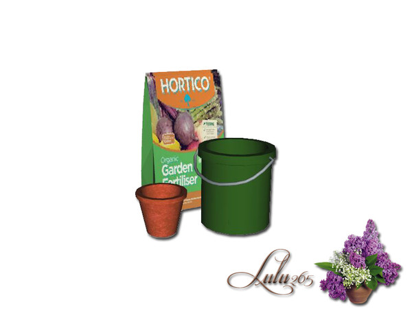 Sims 3 — Summer Garden Decor Bucket by Lulu265 — Part of the Summer garden Set. CAStable Please do not clone, copy or re