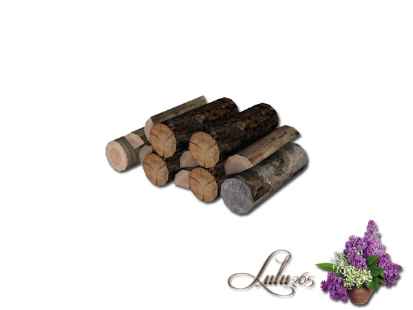 Sims 3 — Summer Garden Decor Logs by Lulu265 — Part of the Summer garden Set. Please do not clone, copy or re upload my