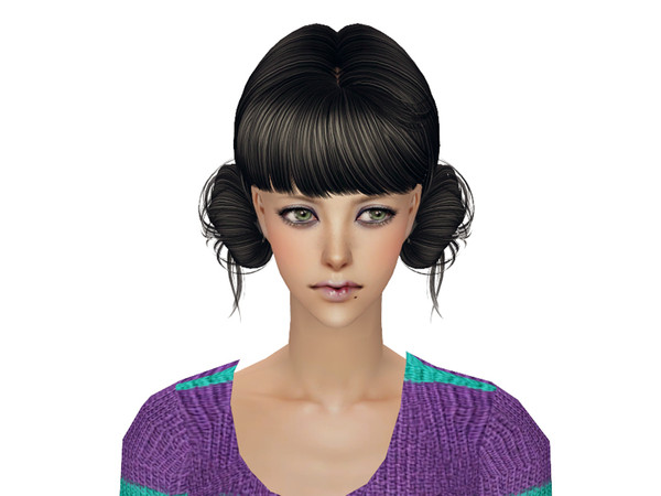 Sims 2 — Skysims Hair 109 Black by Skysims — 