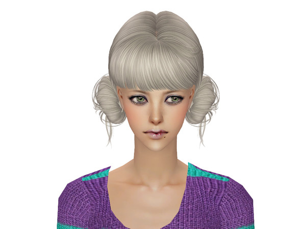 Sims 2 — Skysims Hair 109 White by Skysims — 