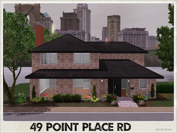 Sims 3 — 49 Point Place Road by mightyfaithgirl — This modern newly built bachelor pad comes with large open concept main
