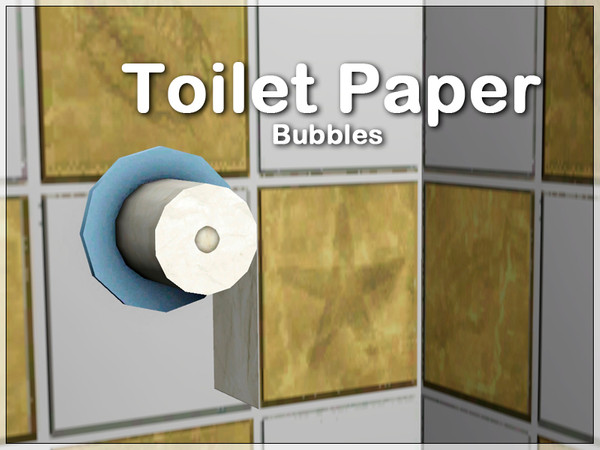 Sims 3 — Toilet Paper Bubbles by Kiolometro — Bathroom, 10 objects. Smooth shape, pastel colors. All working and