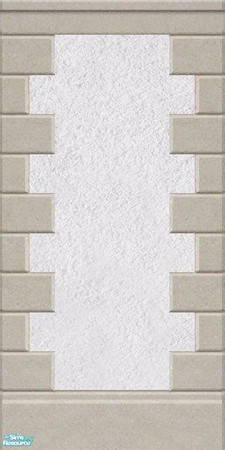 Sims 2 — Maxis Match Vanilla Stucco Wall by Helenloki — Maxis Match Vanilla Stucco Wall with Quoining.