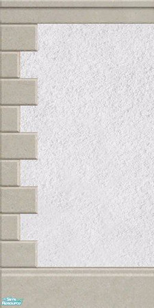 Sims 2 — Maxis Match Vanilla Stucco Wall by Helenloki — Maxis Match Vanilla Stucco Wall with Quoining.