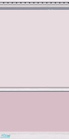 Sims 2 — Geometric Walls in Rose - 1 by Illandrya — Two shades of rose paint highlighted by cornicing, skirting boards,