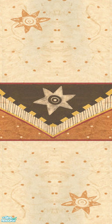 Sims 2 — Wall - Tan Star and Dot Toss by Sheera — Part of my African Walls & Floors set, hope you\'ll like it. Enjoy!