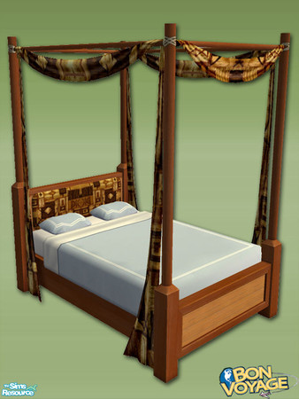 Sims 2 — Bed of Wonderment - Mountain - 02  by Shakeshaft — A recolour set of the new Bon-Voyage Hotel Furniture,with