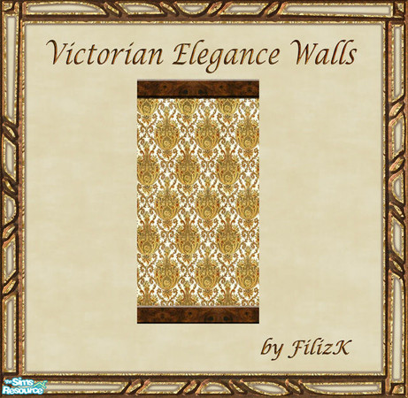 Sims 2 — Victorian Elegance Wall Set - Wall 2 by filizk — If you are looking for sophistication and excellence, these