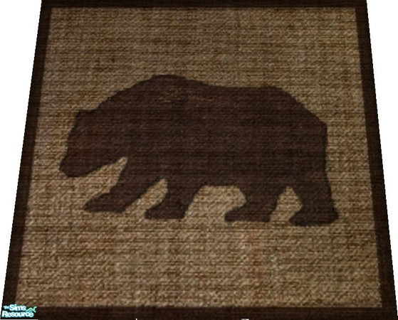 Sims 2 — Bear\'s Lodge Rug by RhondaBlonda — 