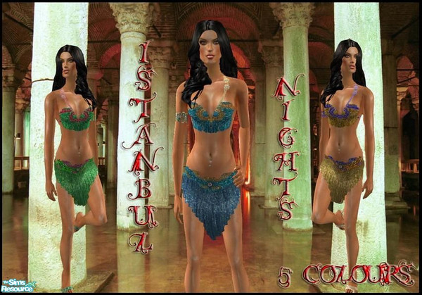 Sims 2 — Dancers Of Strait by Harmonia — Anatolia dancers series.Emerald-Aquamarine-Ametist-Ruby-Golden And private to