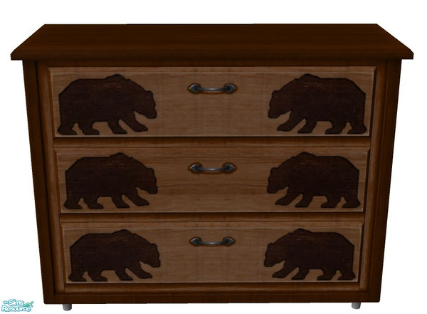 Sims 2 — Bear\'s Lodge Dresser by RhondaBlonda — 