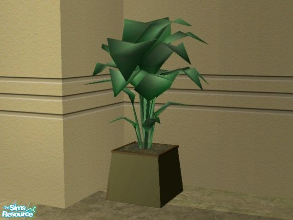Sims 2 — Gissel Dining (Chocolate) - Plant by EarthGoddess54 — This is a recolor of the original mesh, you will need the