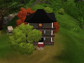 Sims 3 — Ying Yang Pagoda *unfurnished* by Silerna — This small but comfy pagoda is the ultimate lot for a cultural sim!