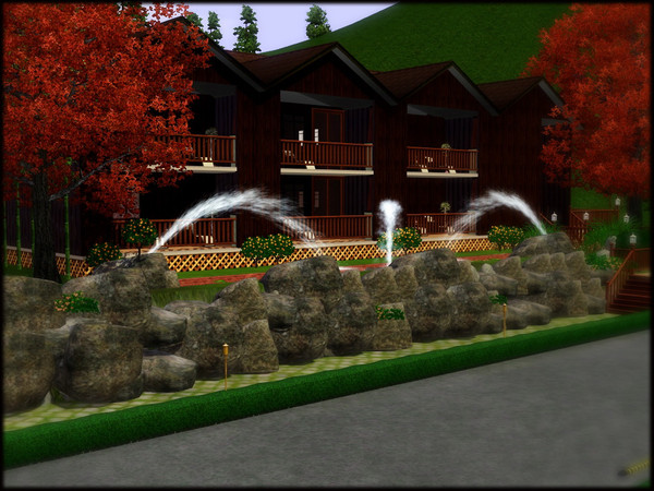 Sims 3 — Wooden Inn by Bby-L — This place is designed for relaxing. Where your sims can relax and forget their fatigue of