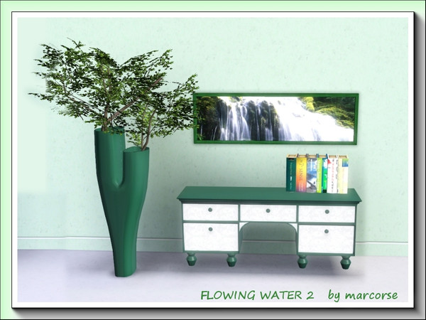 Sims 3 — Flowing Water2_narcorse by marcorse — The same beautiful waterfall as in Flowing Water, but with reverse
