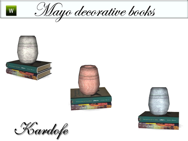 Sims 3 — kar_Mayo decorative books by kardofe — Decorative books by kardofe