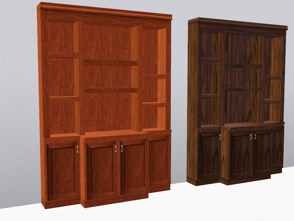 Sims 3 — Cornerstone Shelf with Extended Cupboard by Rennara — Shelving-Cornernstone