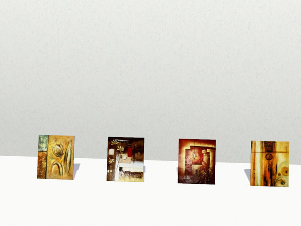 Sims 3 — Cornerstone Decorative Tile by Rennara — Cornerstone Decor - Painted tile