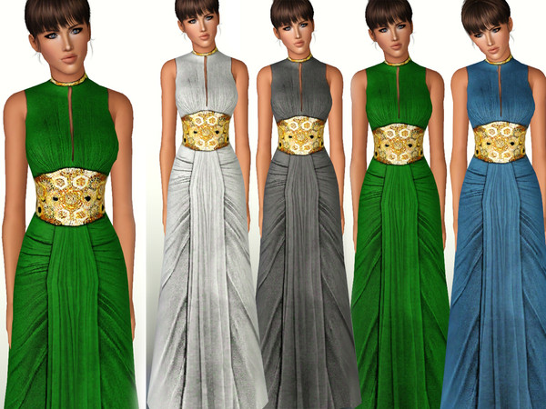 Sims 3 — Gown SET 2 by ShakeProductions — Special bright chic gown dress.