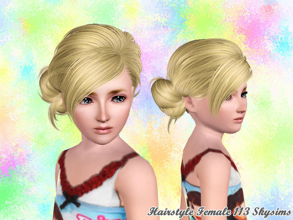 Sims 3 — Skysims Hair Child 113 by Skysims — Female hairstyle for children.